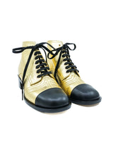 2018 Chanel Metallic Cap Toe Boots, 36.5 Accessory arcadeshops.com