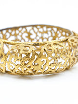 1990 Chanel Filigree Cutout Bangle Bracelet Accessory arcadeshops.com
