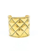 1980s Chanel Quilted Arm Cuff Accessory arcadeshops.com