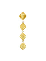 Chanel Quilted Rhinestone Drop Earrings Accessory arcadeshops.com