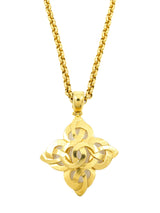 1997 Chanel Clover Pendant Necklace Accessory arcadeshops.com