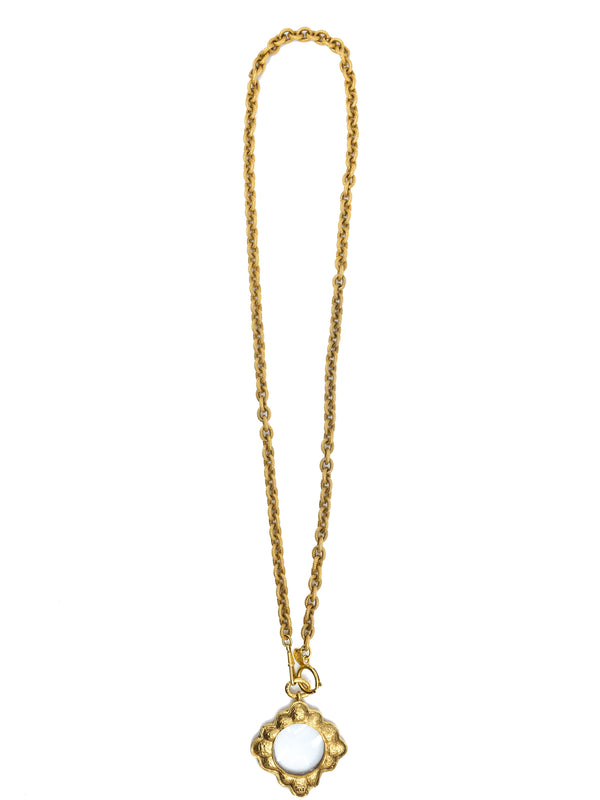 1991 Chanel Magnifying Glass Pendant Necklace Accessory arcadeshops.com