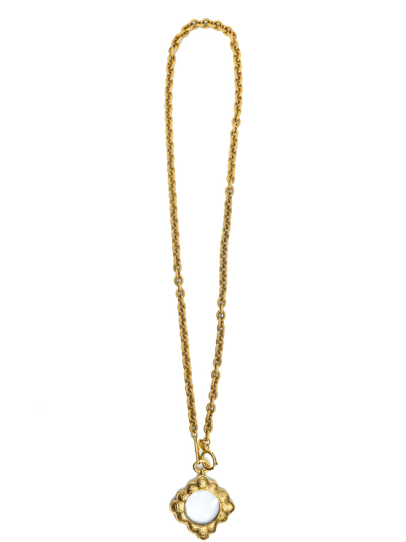 1991 Chanel Magnifying Glass Pendant Necklace Accessory arcadeshops.com