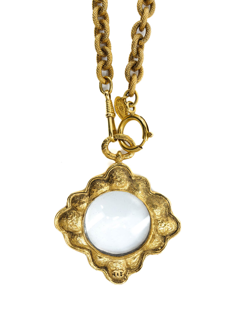 1991 Chanel Magnifying Glass Pendant Necklace Accessory arcadeshops.com