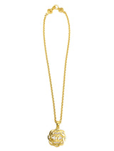 1997 Chanel Braided Logo Pendant Necklace Accessory arcadeshops.com