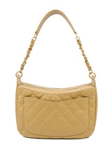 2002 Chanel Beige Caviar Timeless 'CC' Shoulder Bag Accessory arcadeshops.com