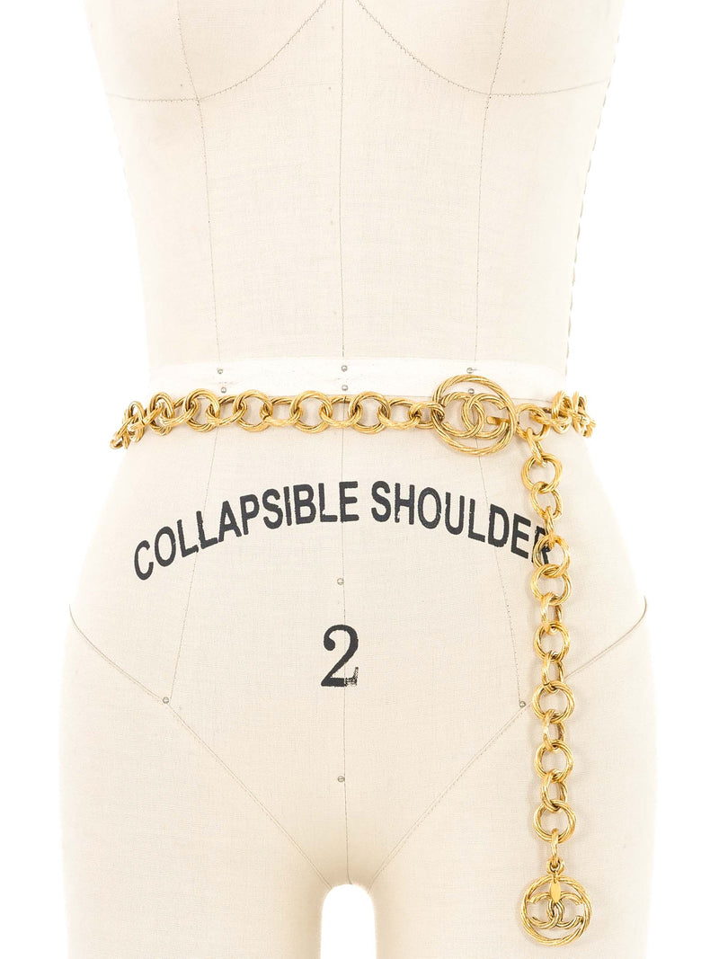 1993 Chanel Textured Chain Belt