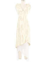 Masaki Matsushima Metallic Brocade Exposed Slip Dress Dress arcadeshops.com
