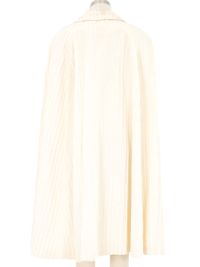 1960s Ivory Pleated Cape Jacket arcadeshops.com