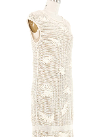 white christmas dresses 2017 Chanel Crochet Maxi Dress
