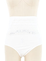 Alaia Vienne White Bikini Bottoms Bottom arcadeshops.com