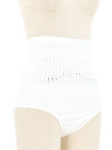 Alaia Vienne White Bikini Bottoms Bottom arcadeshops.com