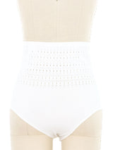 Alaia Vienne White Bikini Bottoms Bottom arcadeshops.com
