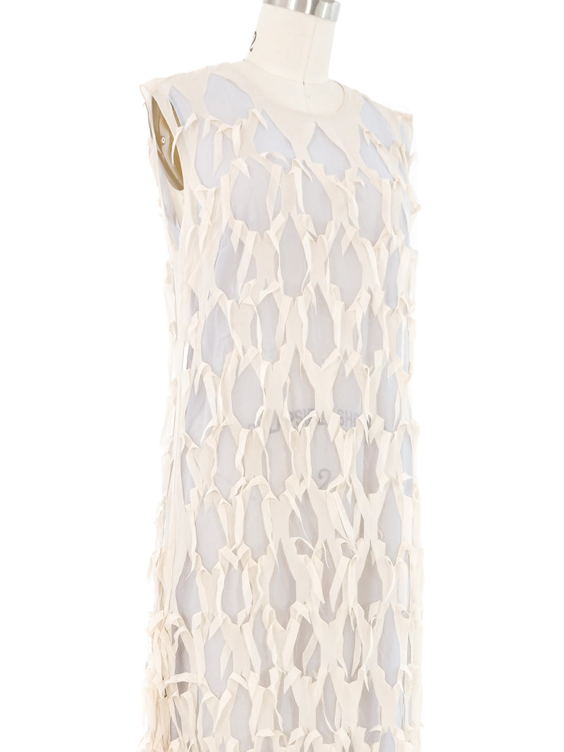 2022 Maison Margiela Deconstructed Chiffon Net Dress Dress arcadeshops.com