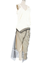 2022 Maison Margiela Padded Mesh Overlay Dress Dress arcadeshops.com