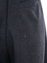 Vivienne Westwood Ultra High Waist Charcoal Wool Strapless Jumpsuit Jumpsuit arcadeshops.com