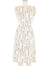 Sorelle Fontana Bowler Hat Print Sleeveless Dress Dress arcadeshops.com