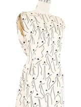 Sorelle Fontana Bowler Hat Print Sleeveless Dress Dress arcadeshops.com