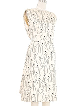 Sorelle Fontana Bowler Hat Print Sleeveless Dress Dress arcadeshops.com