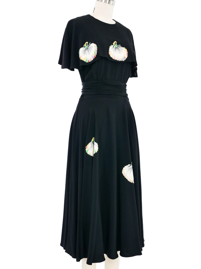 1940s Dancer Applique Dress Dress arcadeshops.com