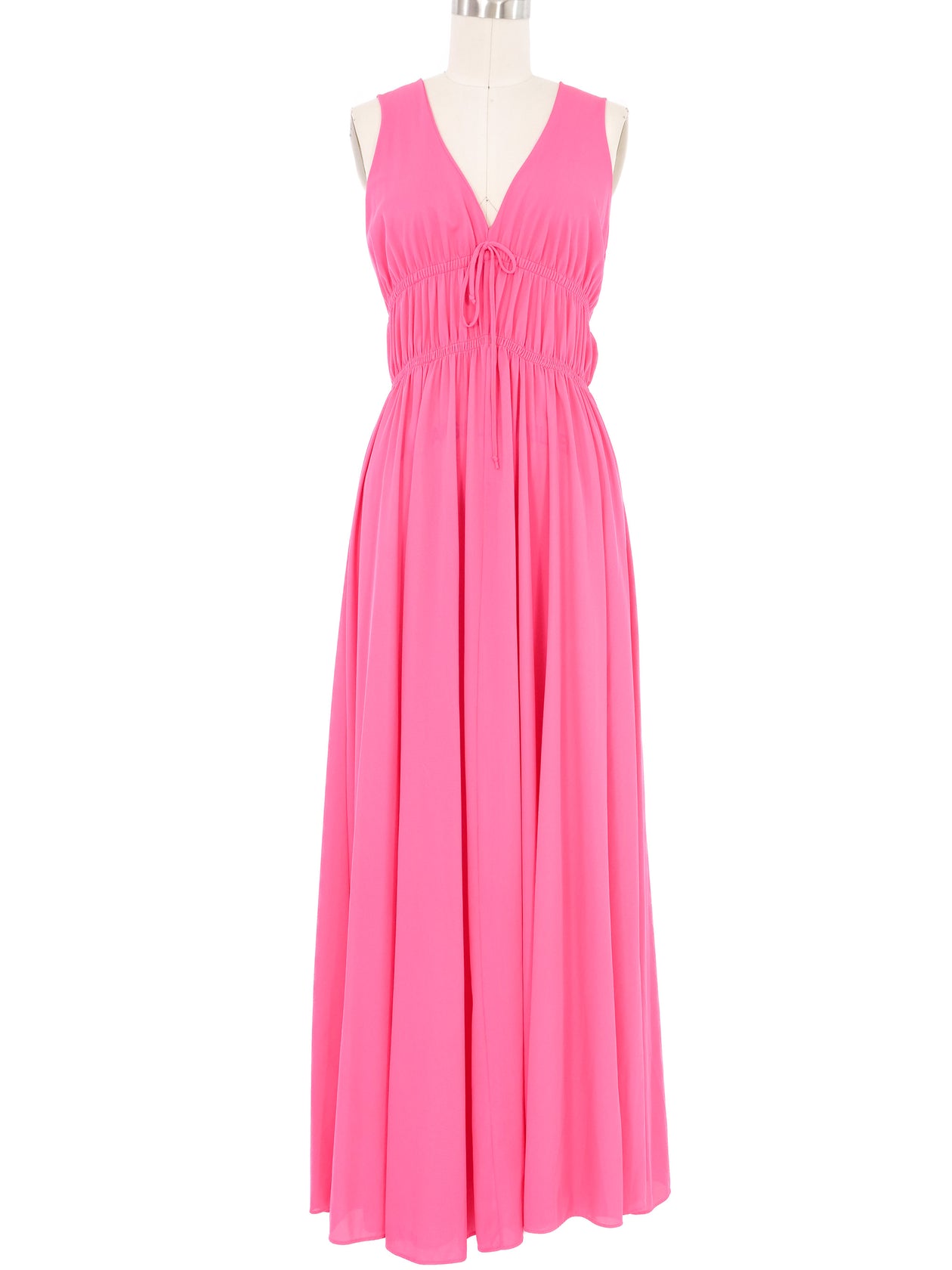 1970s John Kloss Hot Pink Lounge Dress