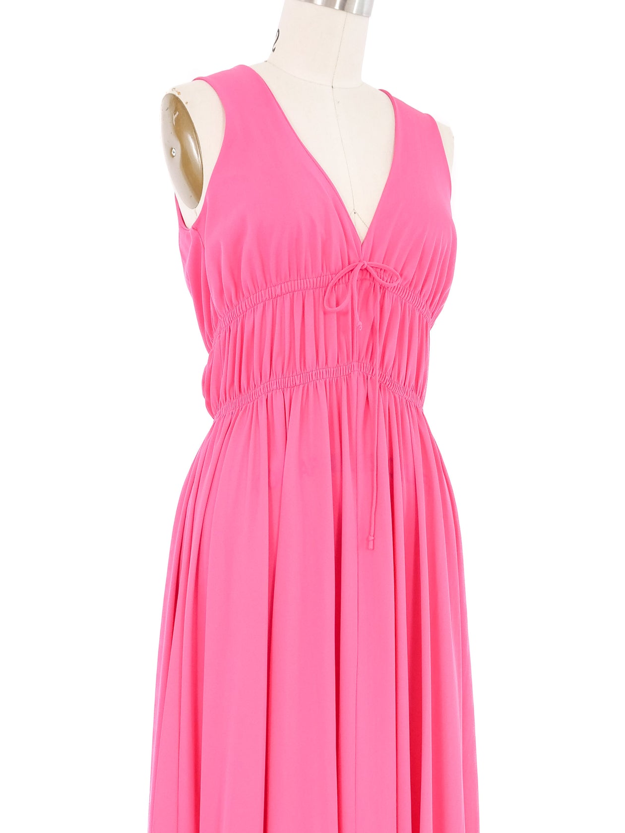 1970s John Kloss Hot Pink Lounge Dress