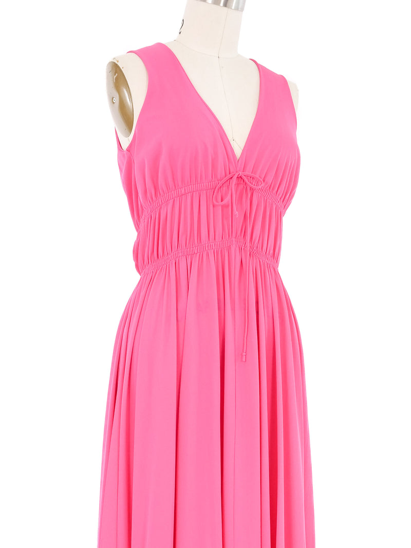 1970s John Kloss Hot Pink Lounge Dress Dress arcadeshops.com