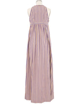 Yves Saint Laurent Striped Sleeveless Tent Dress Dress arcadeshops.com
