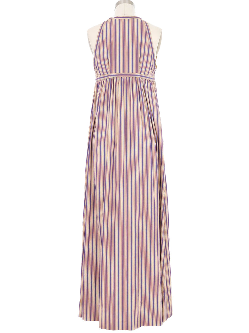 Yves Saint Laurent Striped Sleeveless Tent Dress Dress arcadeshops.com