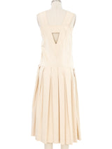 1920s Cotton Pleat Dress Dress arcadeshops.com