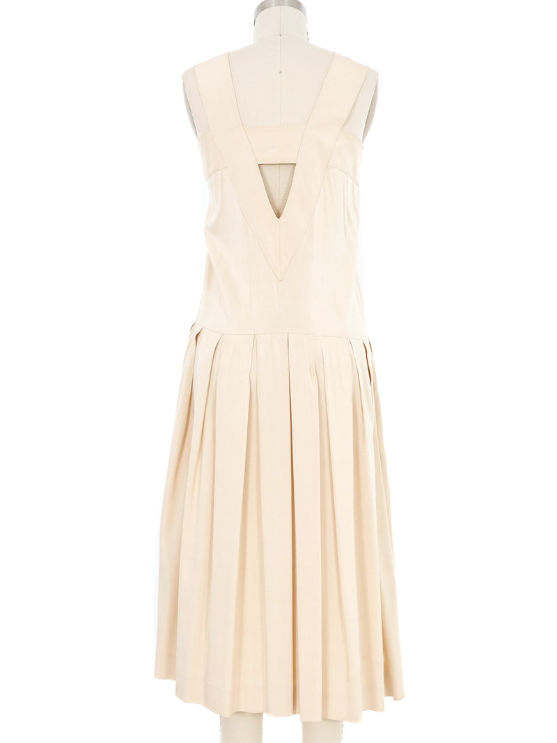 1920s Cotton Pleat Dress Dress arcadeshops.com