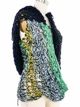 Susan Cianciolo RUN 4 1997 Multi Knit Hooded Vest Jacket arcadeshops.com