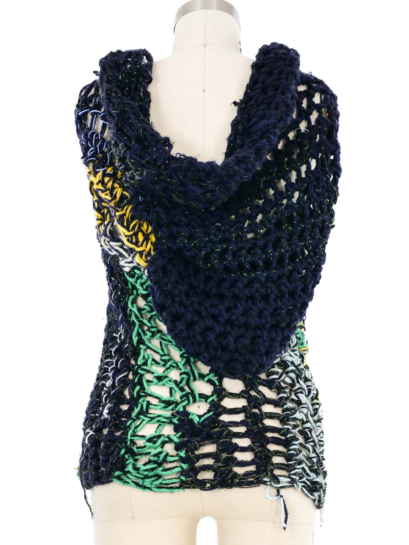 Susan Cianciolo RUN 4 1997 Multi Knit Hooded Vest Jacket arcadeshops.com
