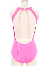 Susan Cianciolo RUN 7 1998 Hot Pink Swimsuit Suit arcadeshops.com