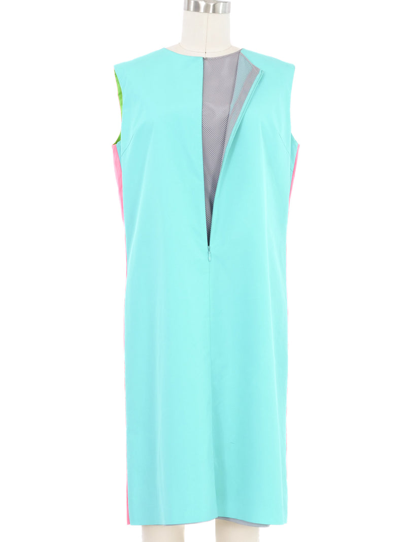 2000 Junya Watanabe Colorblock Technical Zip Reversible Dress Dress arcadeshops.com
