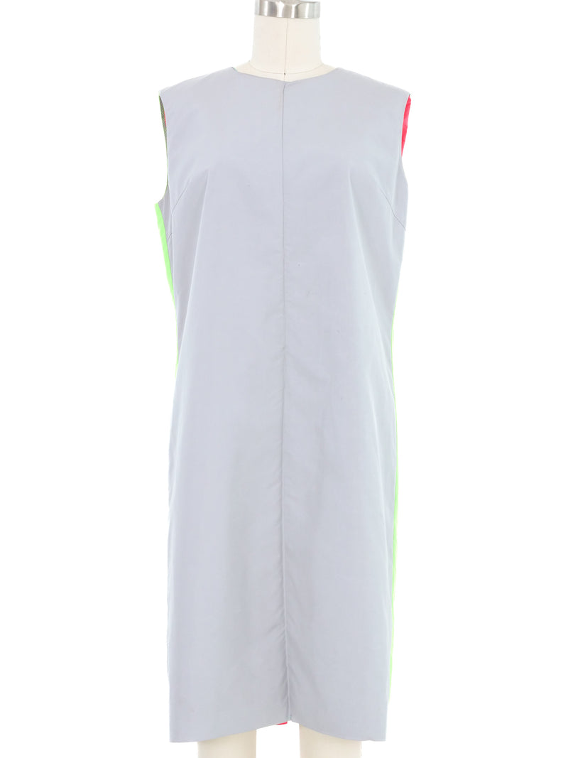 2000 Junya Watanabe Colorblock Technical Zip Reversible Dress Dress arcadeshops.com
