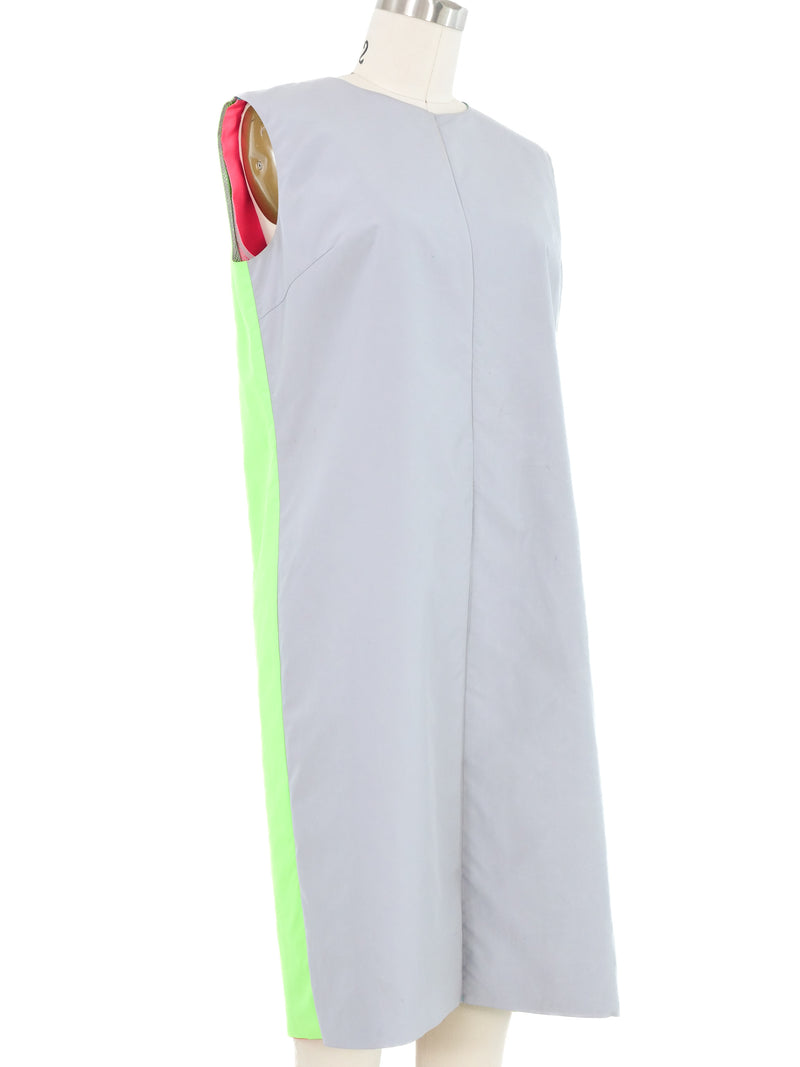 2000 Junya Watanabe Colorblock Technical Zip Reversible Dress Dress arcadeshops.com