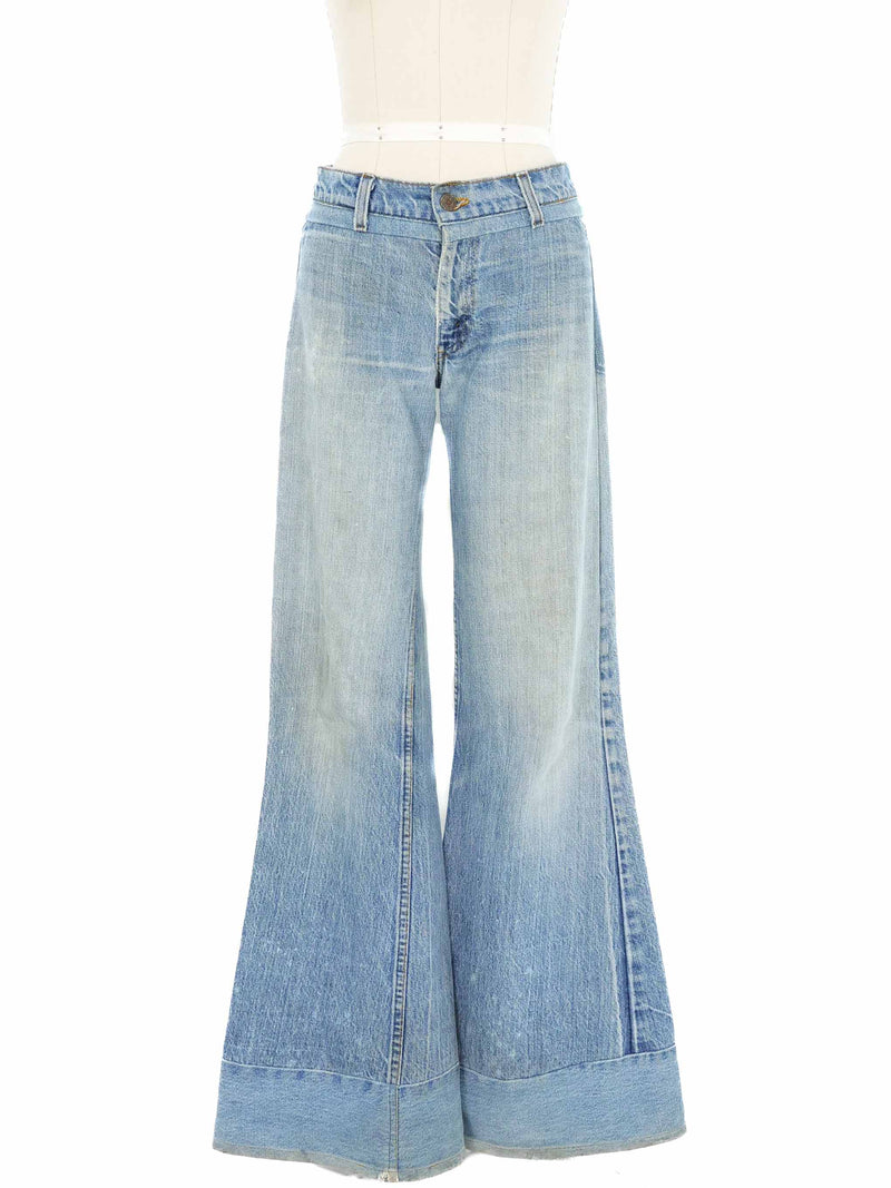 Levi's Upcycled Low Rise Flared Denim Bottom arcadeshops.com