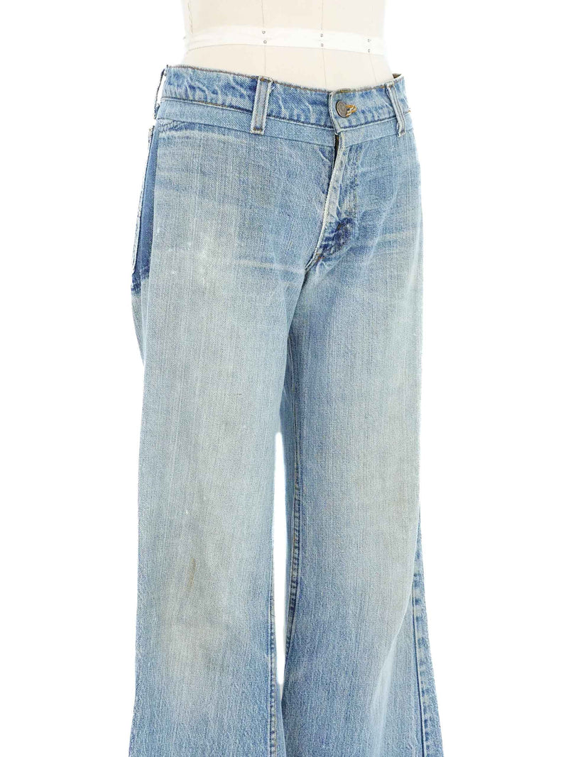 Levi's Upcycled Low Rise Flared Denim Bottom arcadeshops.com