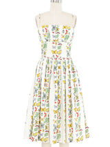 1950s Dudley Butterfly Print Dress Dress arcadeshops.com