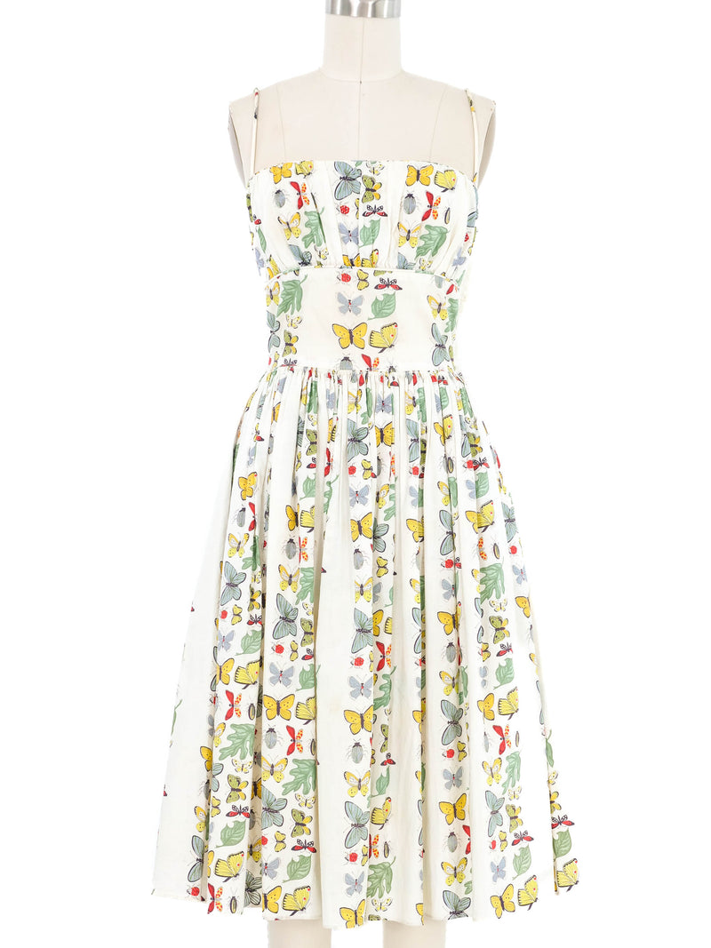 1950s Dudley Butterfly Print Dress Dress arcadeshops.com
