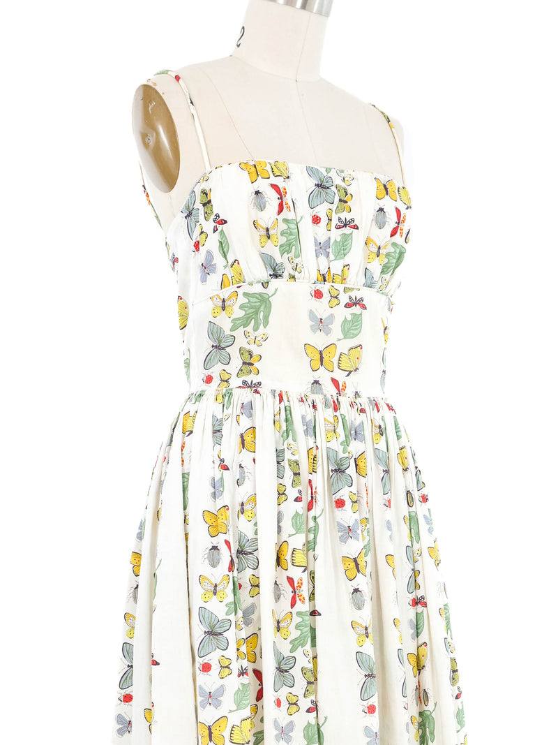 1950s Dudley Butterfly Print Dress Dress arcadeshops.com