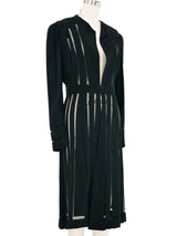 1930s Crepe Mesh Cutout Coat Dress Jacket arcadeshops.com