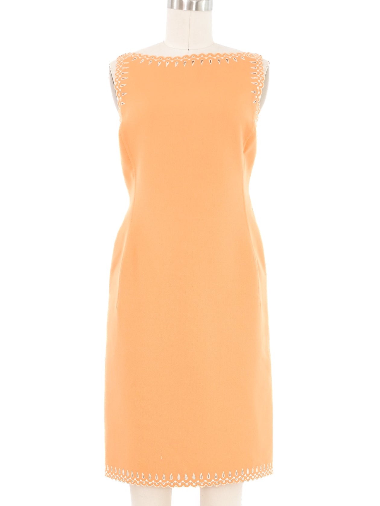 Oscar de la Renta Tangerine Dress Ensemble
