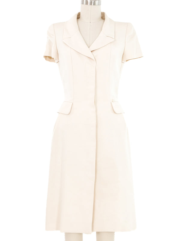 2001 Chanel Ivory Tailored Day Dress