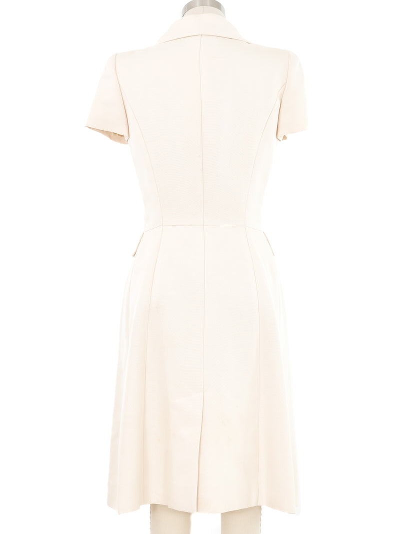 2001 Chanel Ivory Tailored Day Dress Dress arcadeshops.com