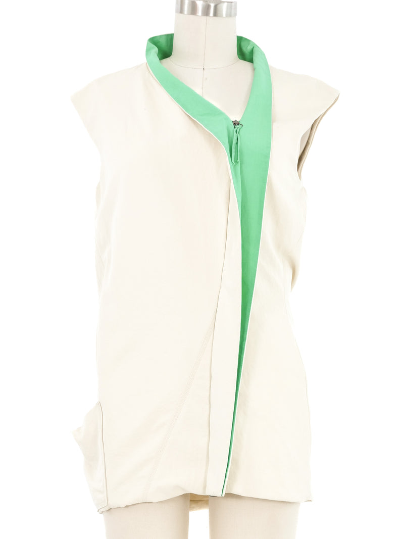 Bottega Veneta Offset Zip Front Top Top arcadeshops.com