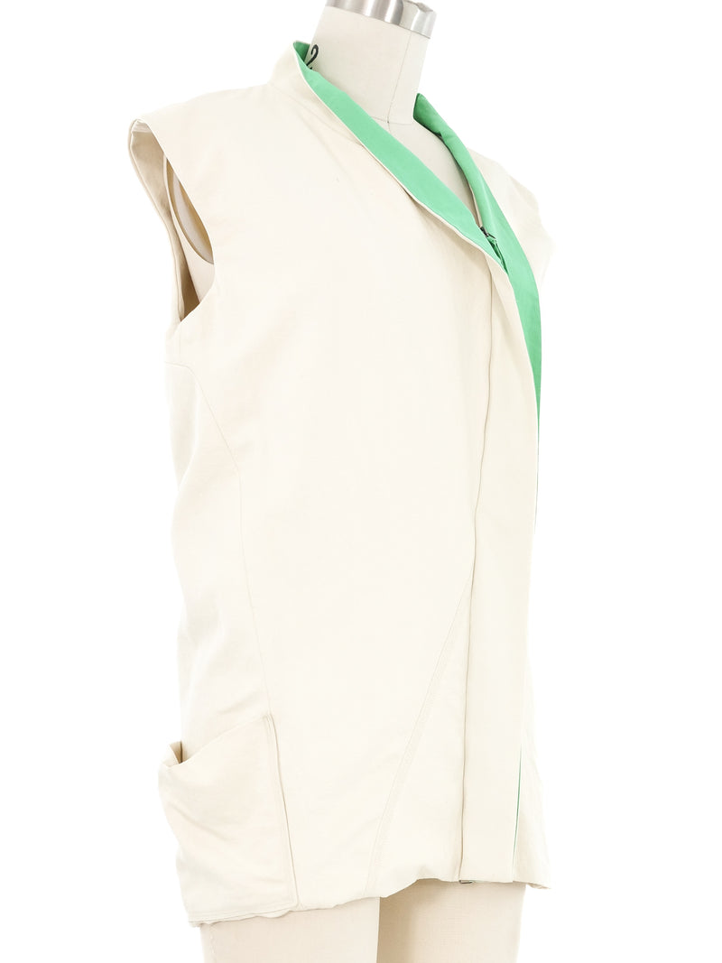 Bottega Veneta Offset Zip Front Top Top arcadeshops.com