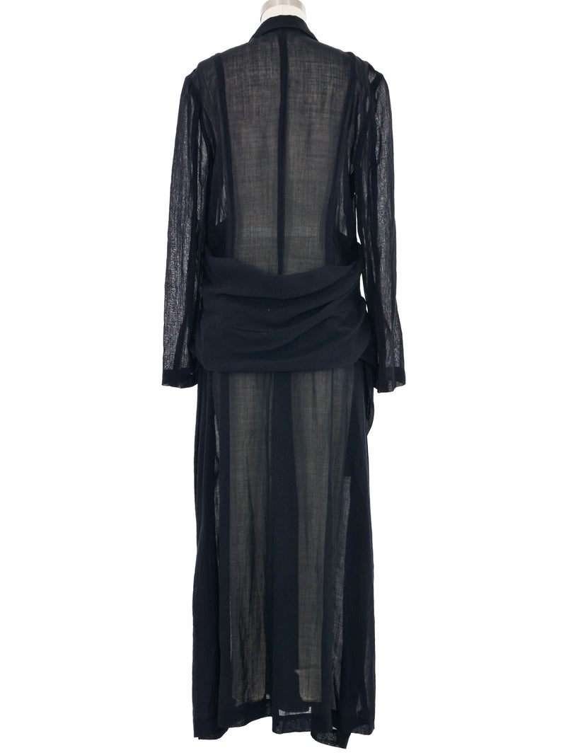 1993 Comme des Garcons Sheer Draped Duster Jacket arcadeshops.com