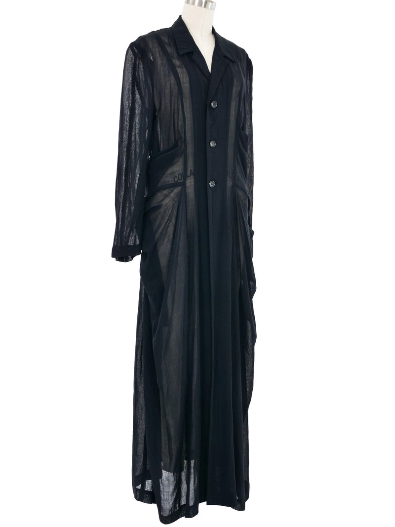1993 Comme des Garcons Sheer Draped Duster Jacket arcadeshops.com